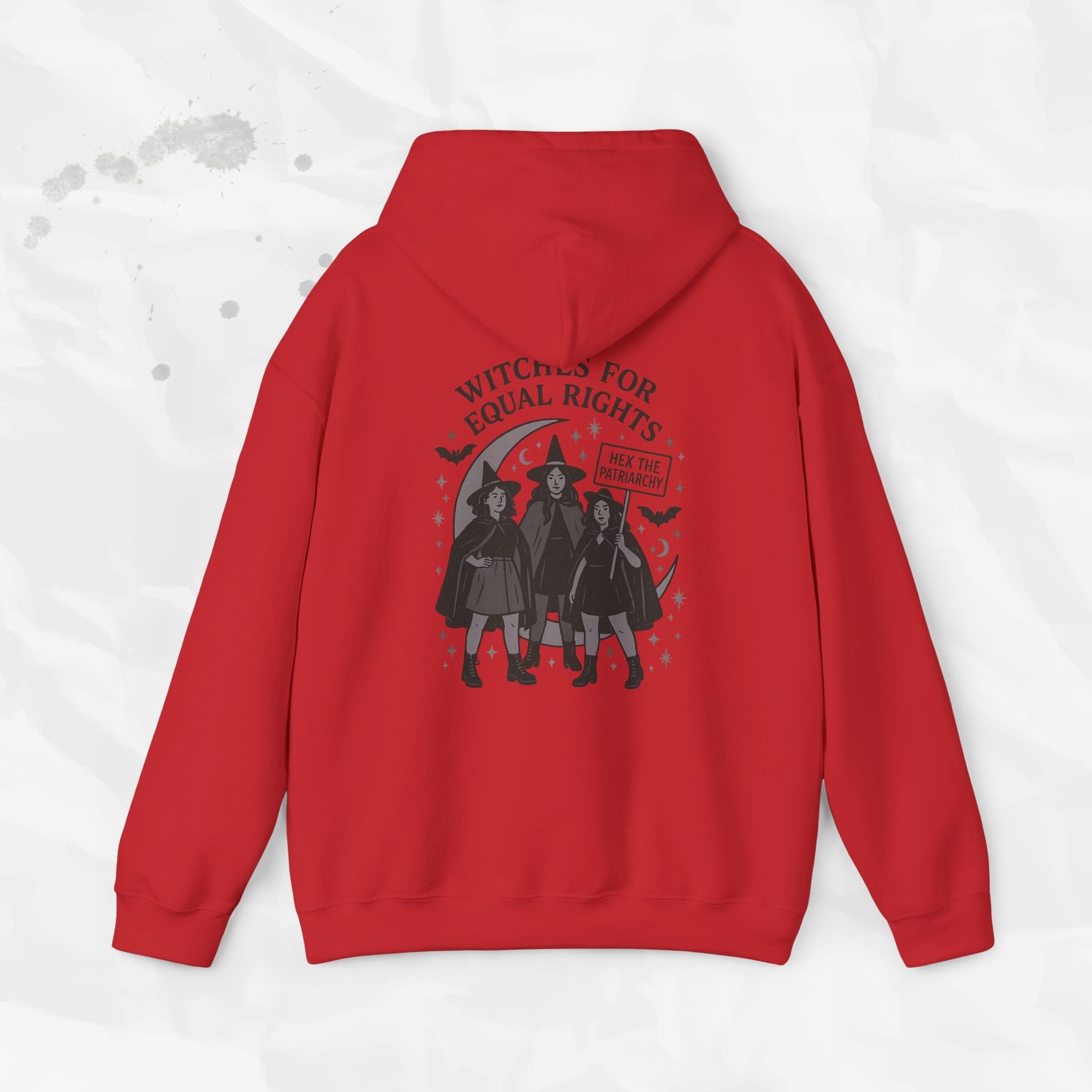 Witches for Equal Rights Graphic Hoodie in Grey or Blue - Image 9