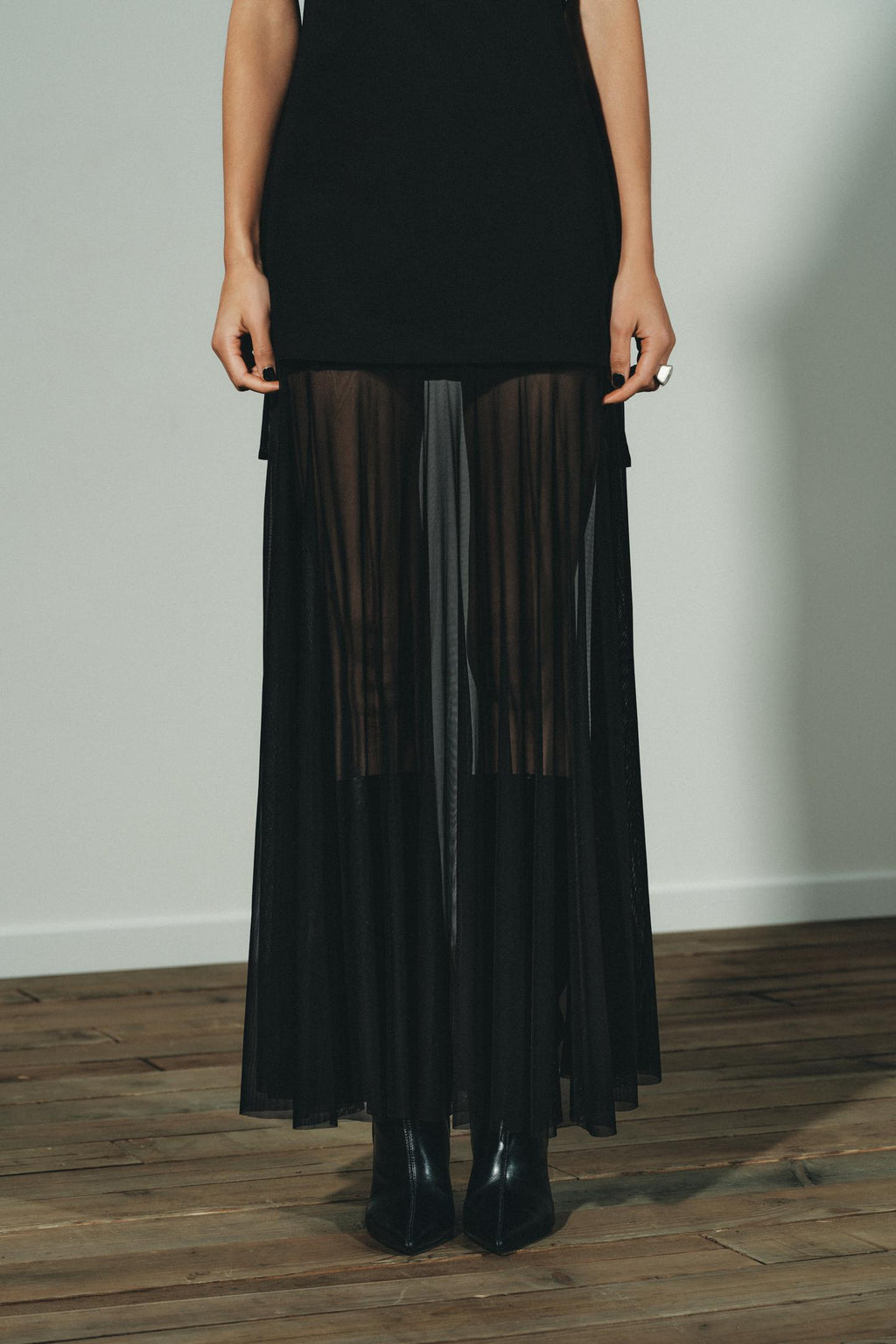 Women Clothing Autumn off the Shoulder Tube Top Stitching Design Dress