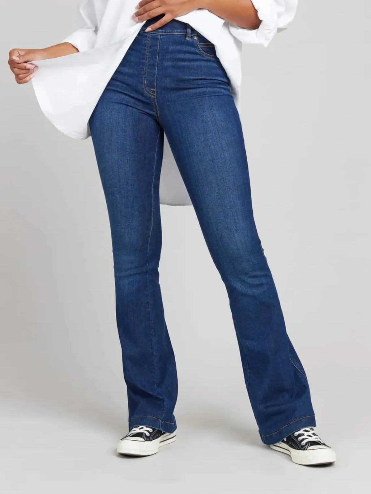 Full Size High-Waisted Flare Jeans Plus Size