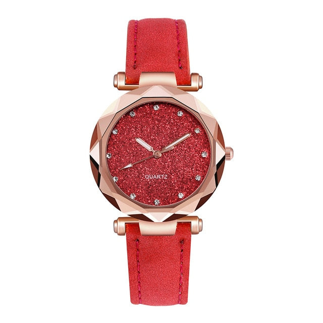 Women's Rose Gold Rhinestone Harajuku Style Quartz Watch - Image 13