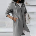Women's Velvet-Lined Zip Hoodie Sweatshirt