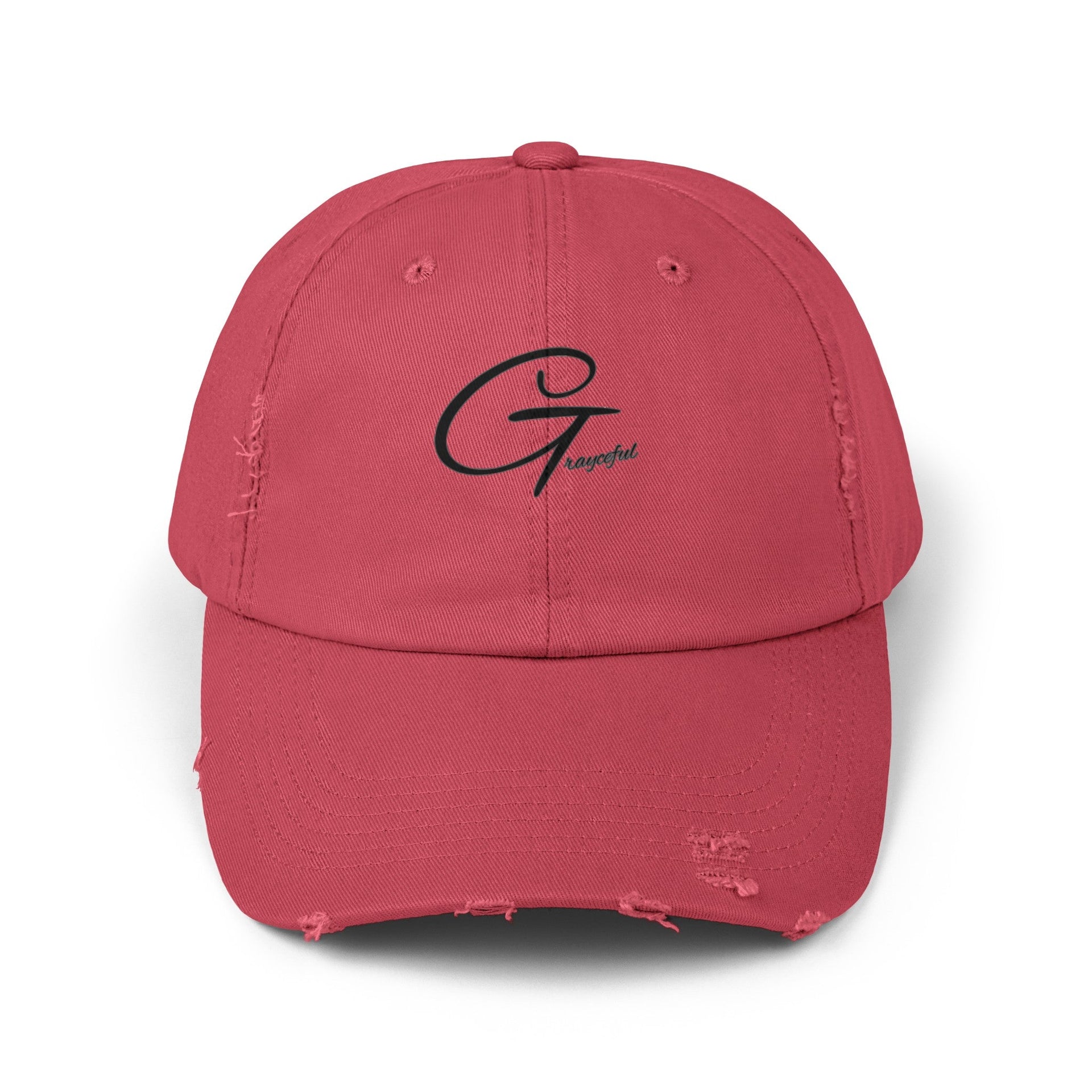 Distressed Cotton Baseball Cap - Unisex Casual Minimalist Hat
