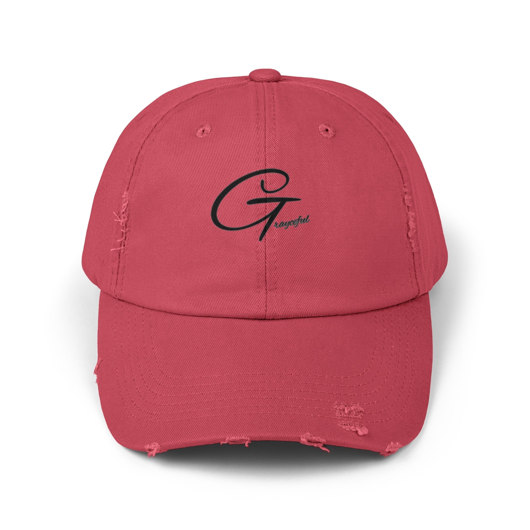 Distressed Cotton Baseball Cap - Unisex Casual Minimalist Hat
