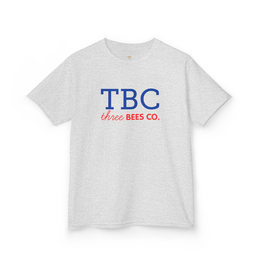 Kids Heavy Cotton Gildan Three Bees Co. in Blue and Red Hive Tee