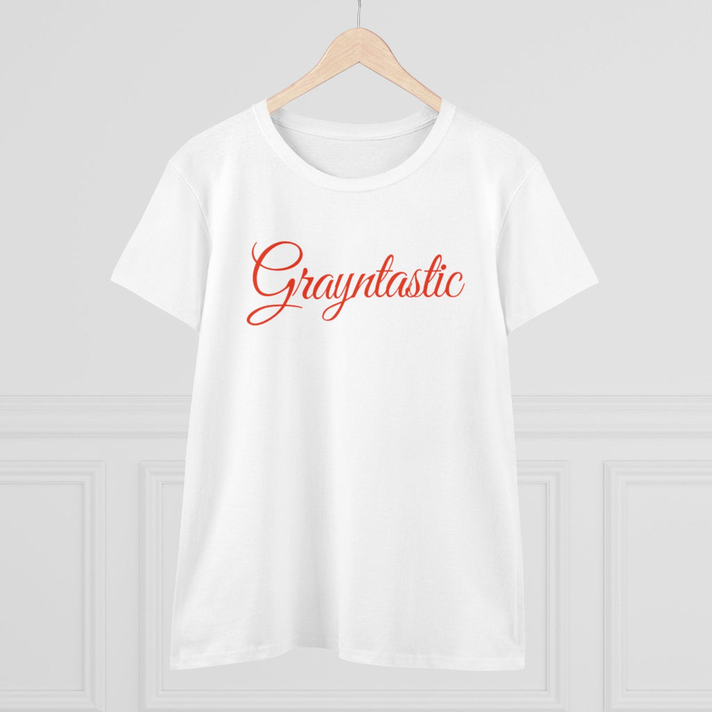 Women's Midweight Cotton T-Shirt - Casual Minimalist Crew