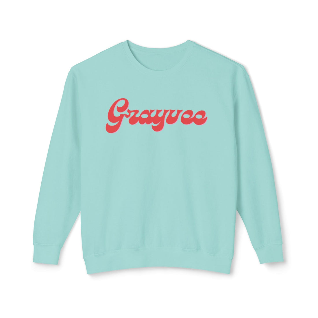 Unisex Lightweight Crewneck Sweatshirt in Charcoal and Cream