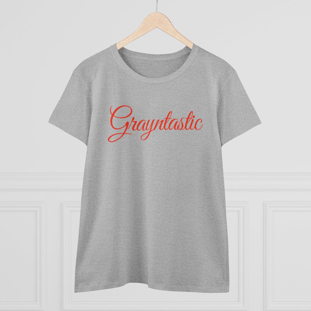 Women's Midweight Cotton T-Shirt - Casual Minimalist Crew