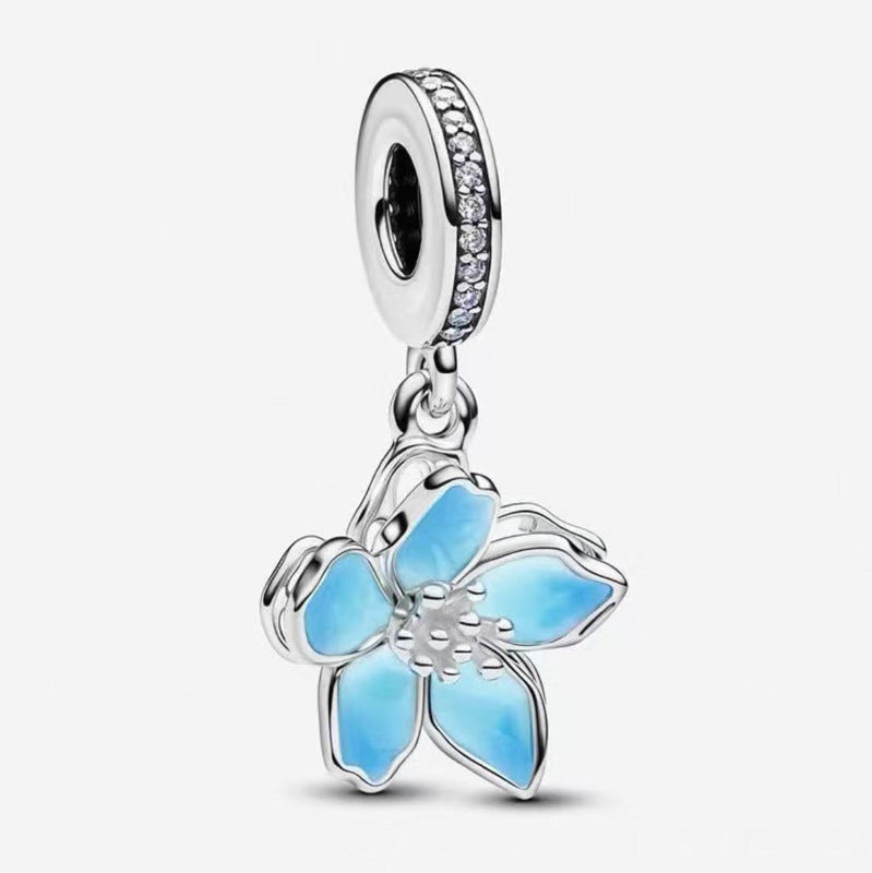 Spring Arrival Silver Cherry Blossom Pendant