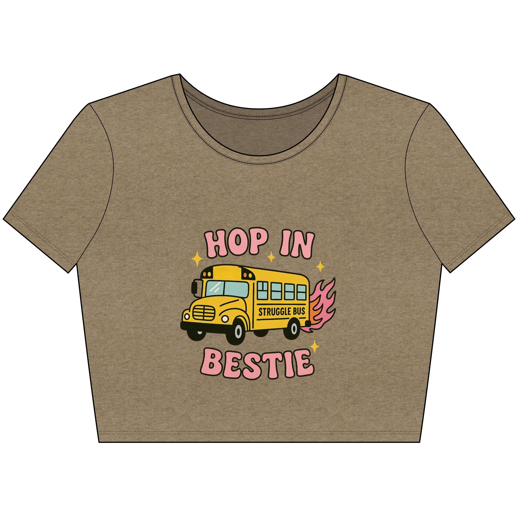 Hop In Bestie - Crop Top