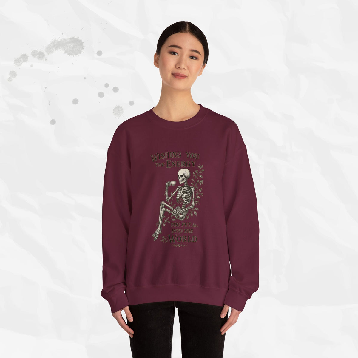 Wishing You the Energy Graphic Crewneck Sweatshirt - Image 16