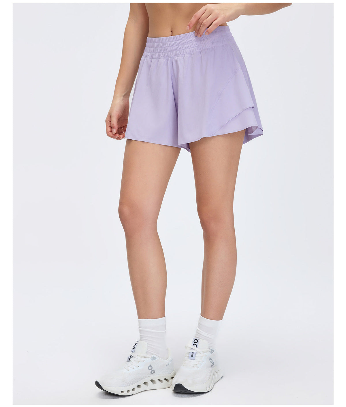 Summer Quick Drying High Waist Track Shorts Women Lining Anti Exposure Lightweight Breathable Yoga Fitness Shorts