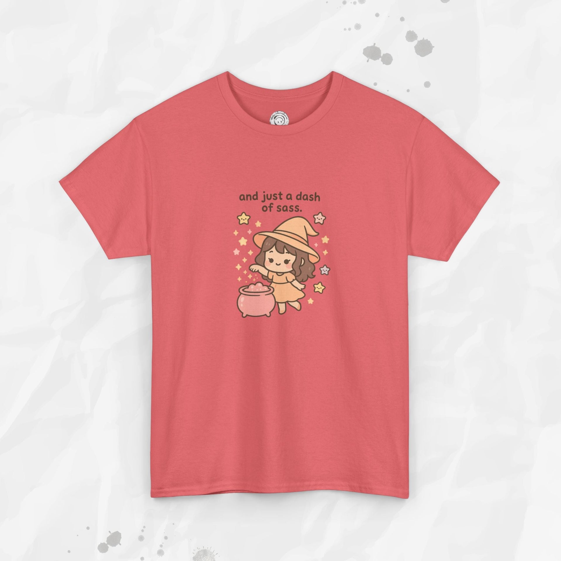 And Just a Dash of Sass Graphic Tee in Soft Pink and Grey - Image 4