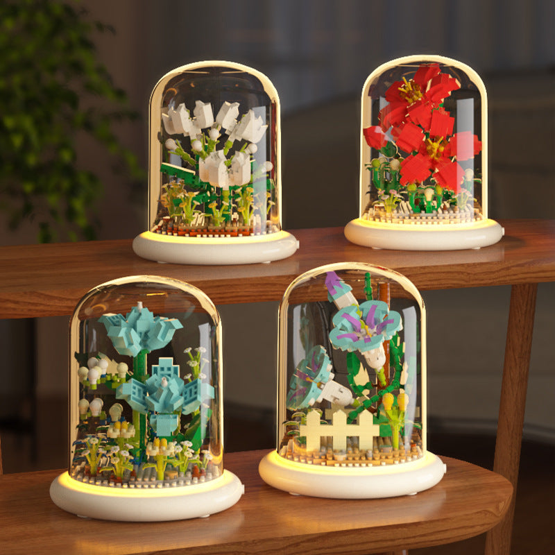 Eternal Flower Bouquet Sunflower Building Block Set