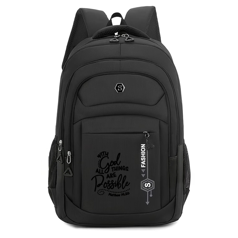 Faithful Traveler All Things Possible Backpack