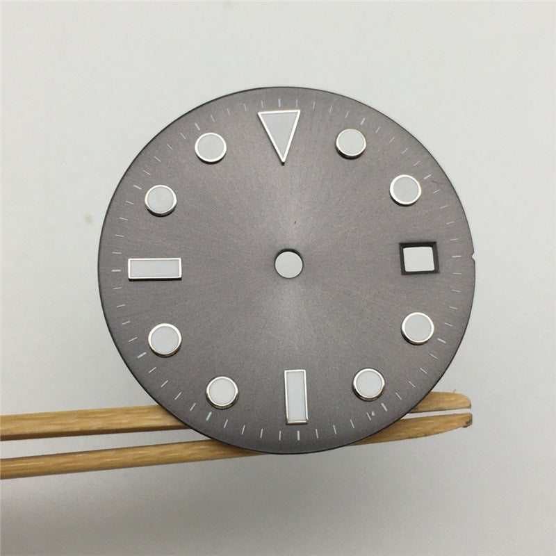Modified Watch Dial With Luminous Numerals