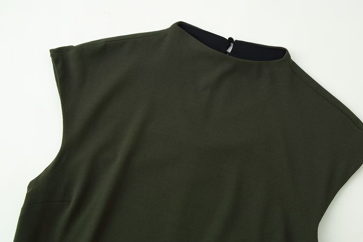 Women Clothing Spring Ruffles Laminated Decoration Short Dress