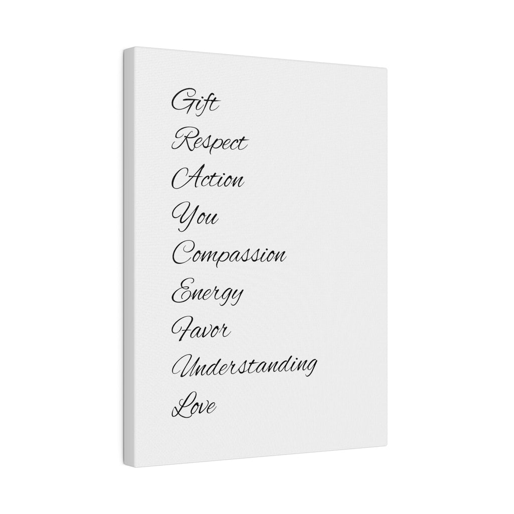 Minimalist Matte Canvas Wall Art, Stretched Black and White Decor