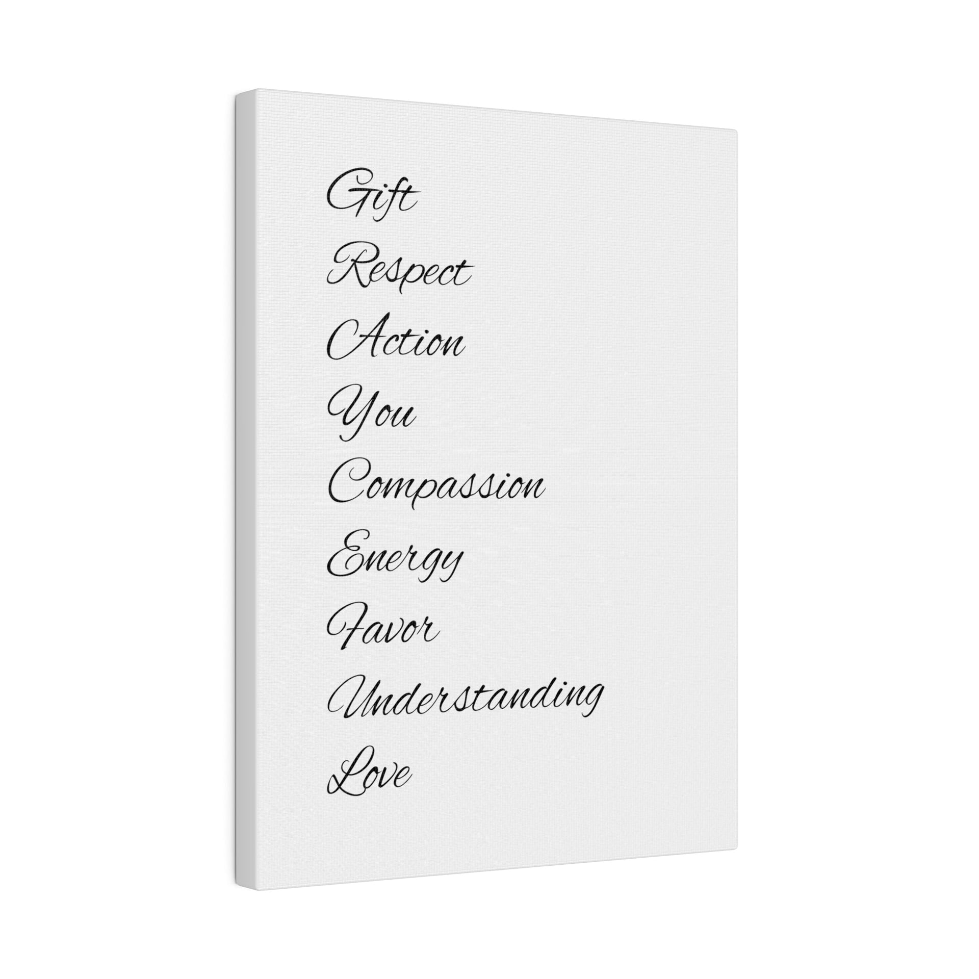 Minimalist Matte Canvas Wall Art, Stretched Black and White Decor