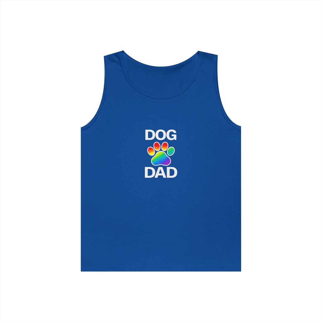 Pride Dog Dad Unisex Heavy Cotton Tank Top (9 Colors)