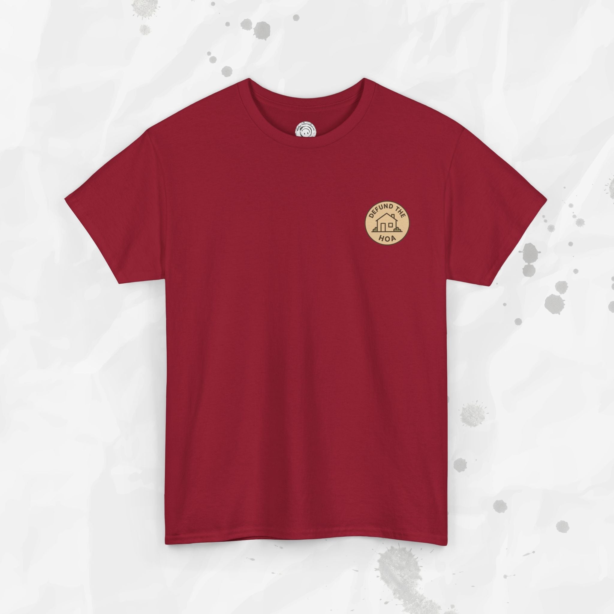 Defund the HOA – T-Shirt (Pocket Print)