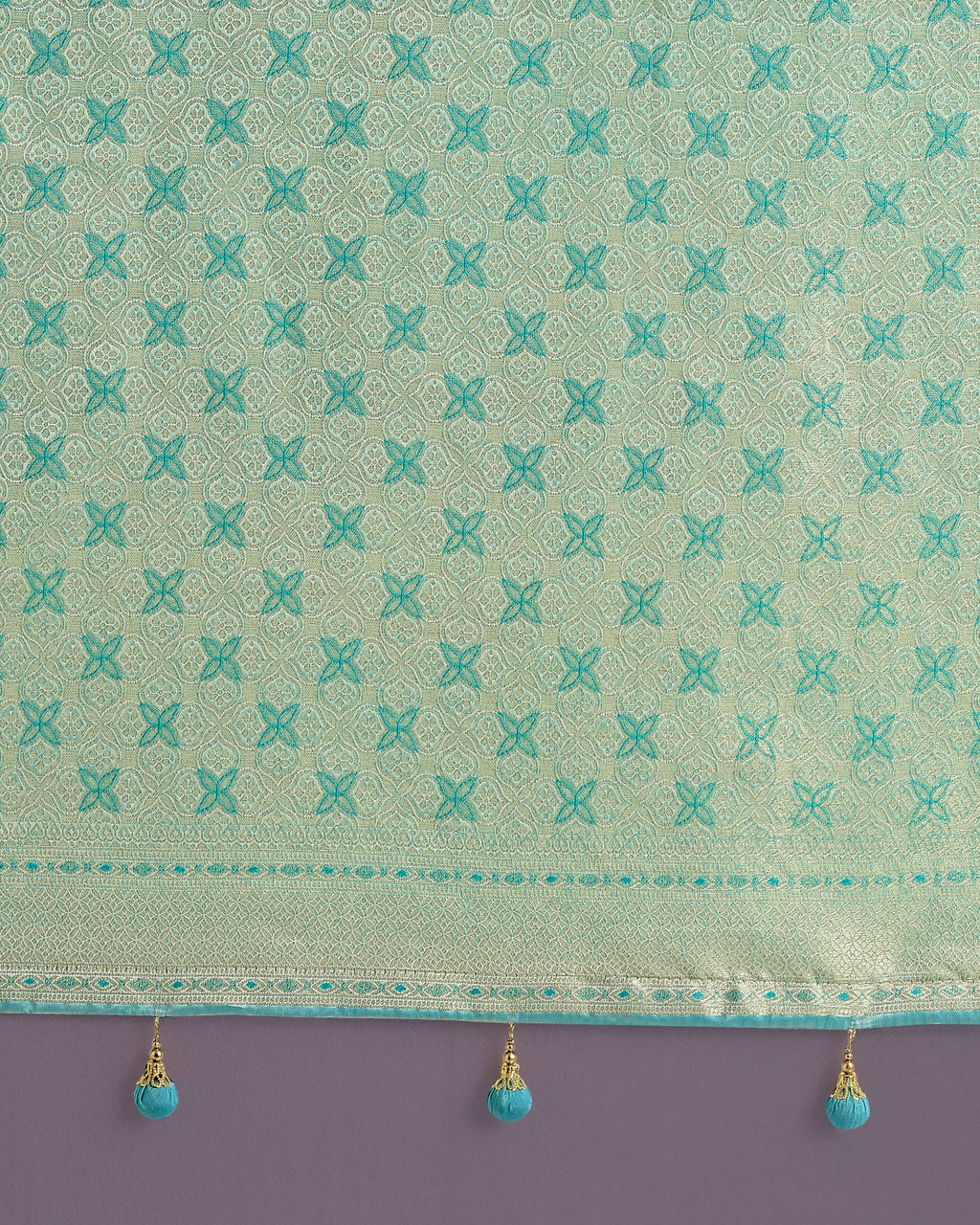 Monjolika Fashion Wonderful Light sky blue Soft Banarasi Satin Silk Leheriya Design Saree