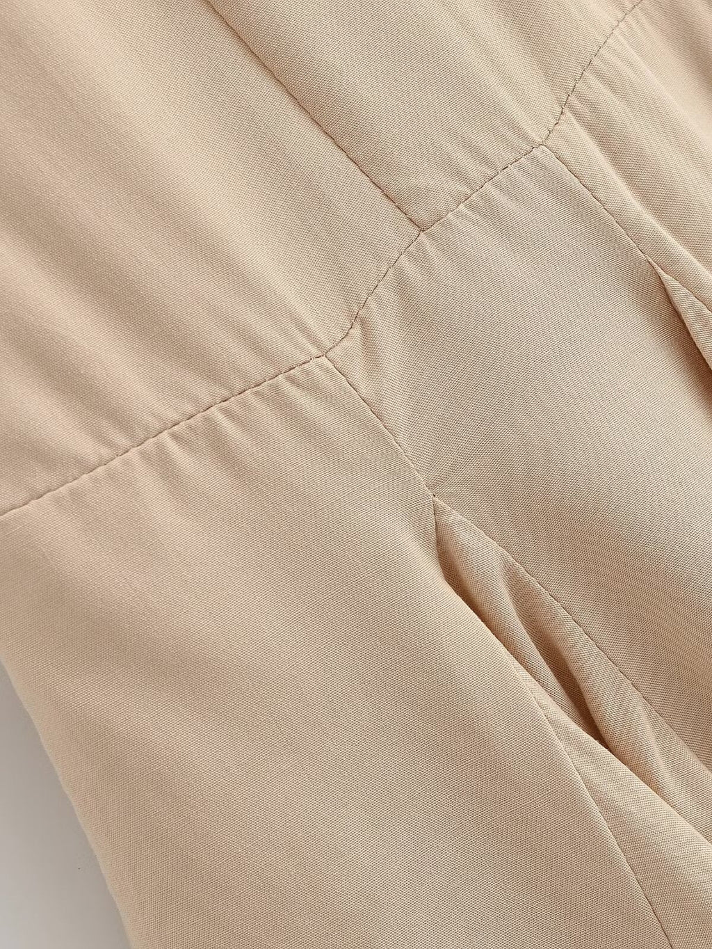 Women Clothing Summer Retro All Match Waist Shirt Pleated Short Office Dress