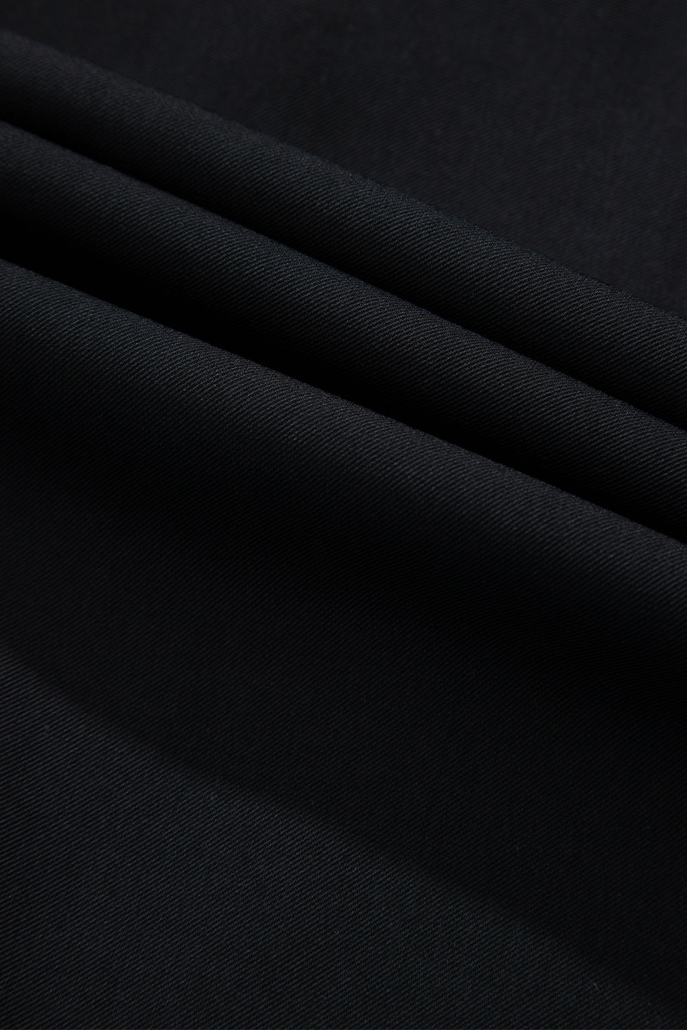 Dusk Blue Collar Tab Sleeve Zip Up Flap Detail Jacket