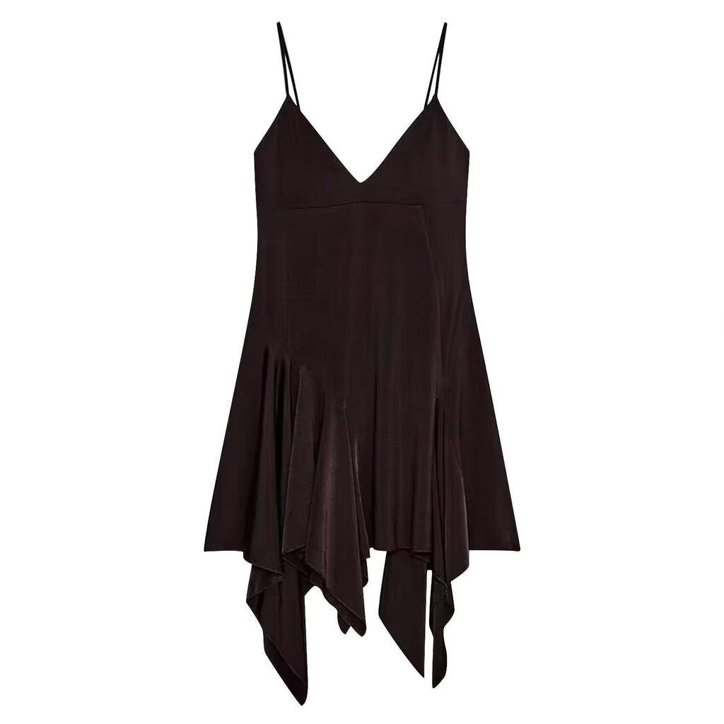 Women Clothing Fashionable Asymmetric Cami Dress