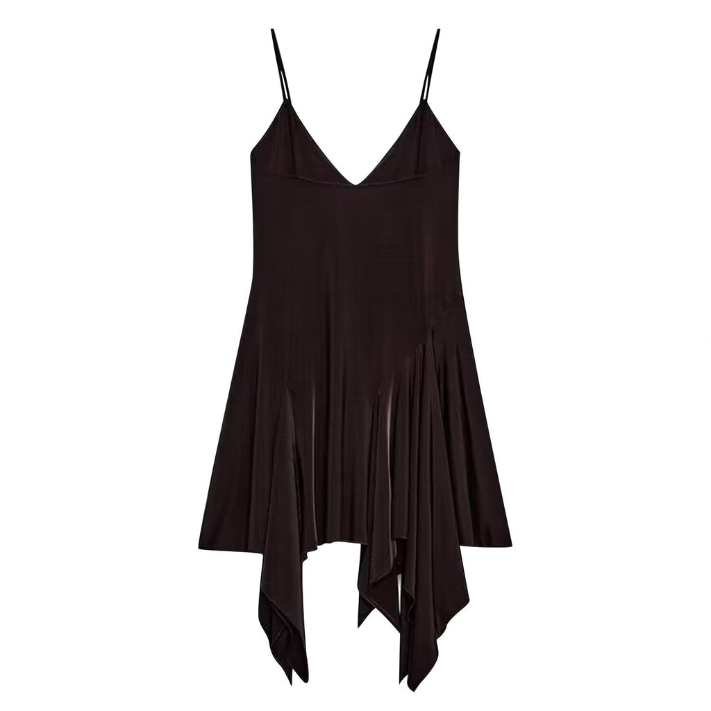 Women Clothing Fashionable Asymmetric Cami Dress