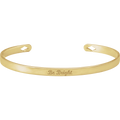 Solid 14K yellow gold open-cuff bracelet with diamond accents and a polished finish.