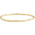 Saint-Tropez Beaded Bracelet in 14K gold-filled featuring a solid pattern of gold beads.