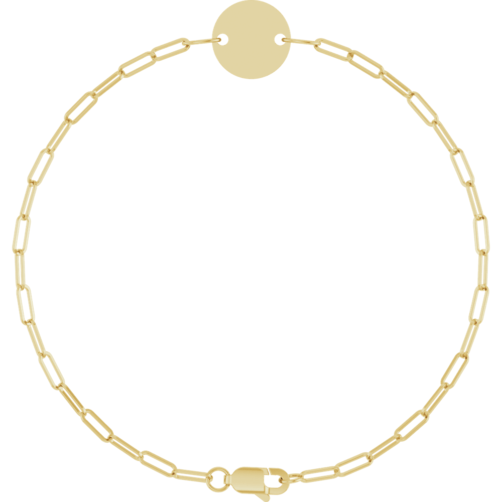 L'Éternel Disc Bracelet Engravable