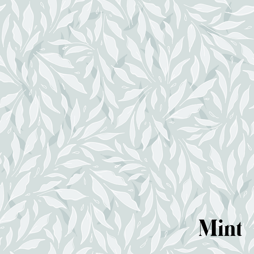 Haven Removable Wallpaper in Blue, Pink and Mint