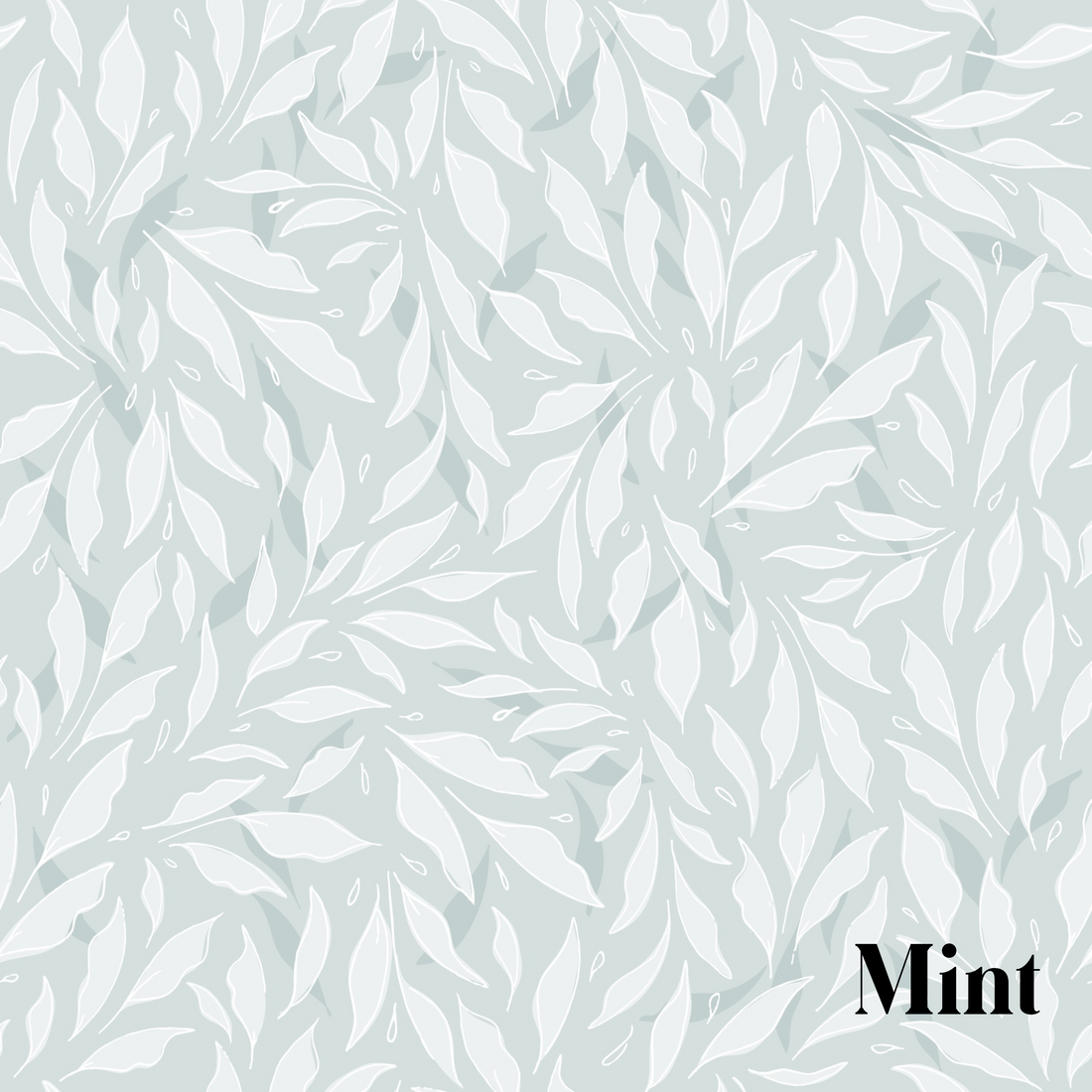 Haven Removable Wallpaper in Blue, Pink and Mint