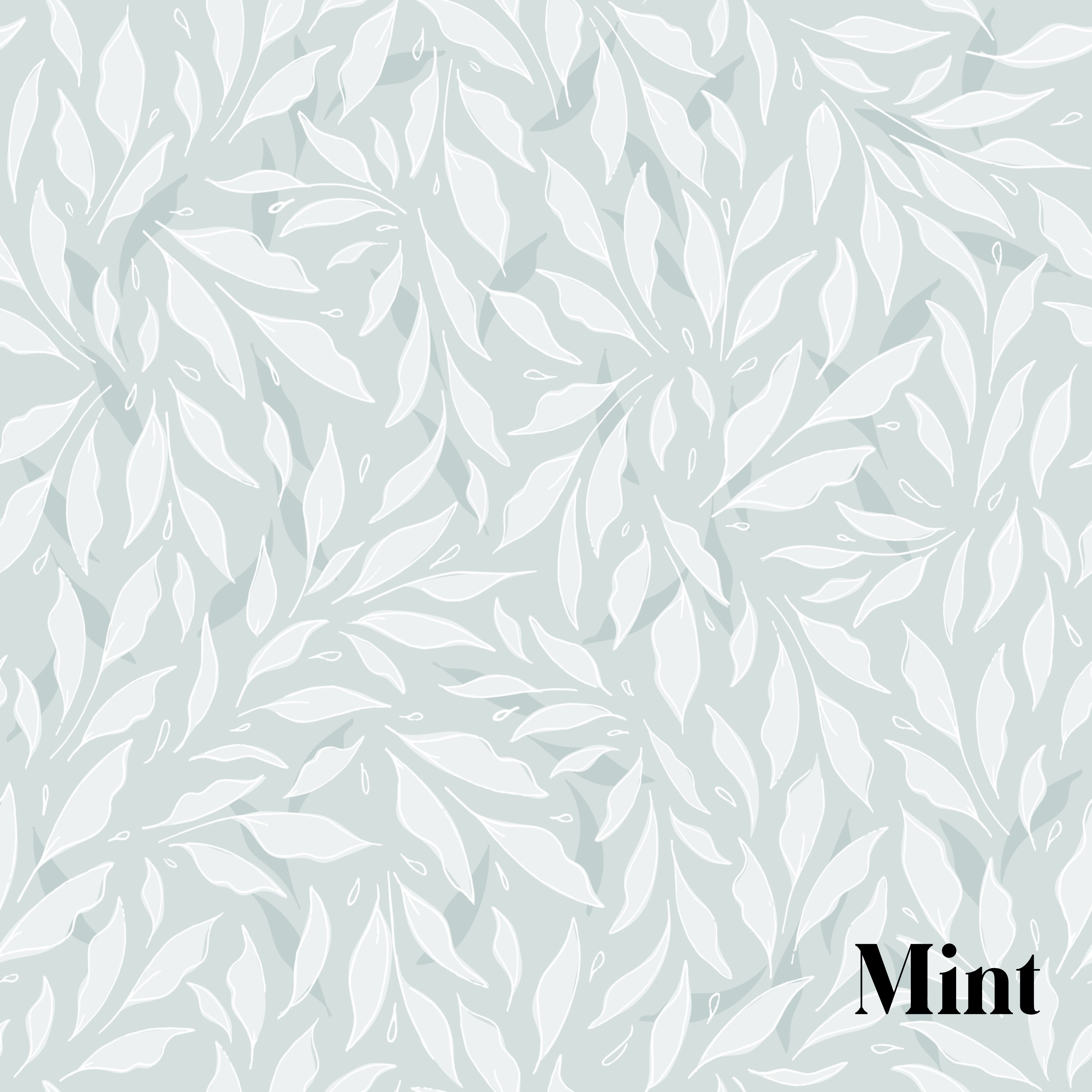 Haven Removable Wallpaper in Blue, Pink and Mint
