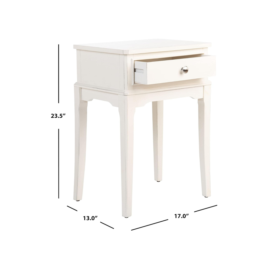Emma Side Table in Ivory