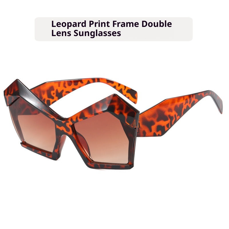 Oversized Square Cateye Polarized Sunglasses Trendy Street Style