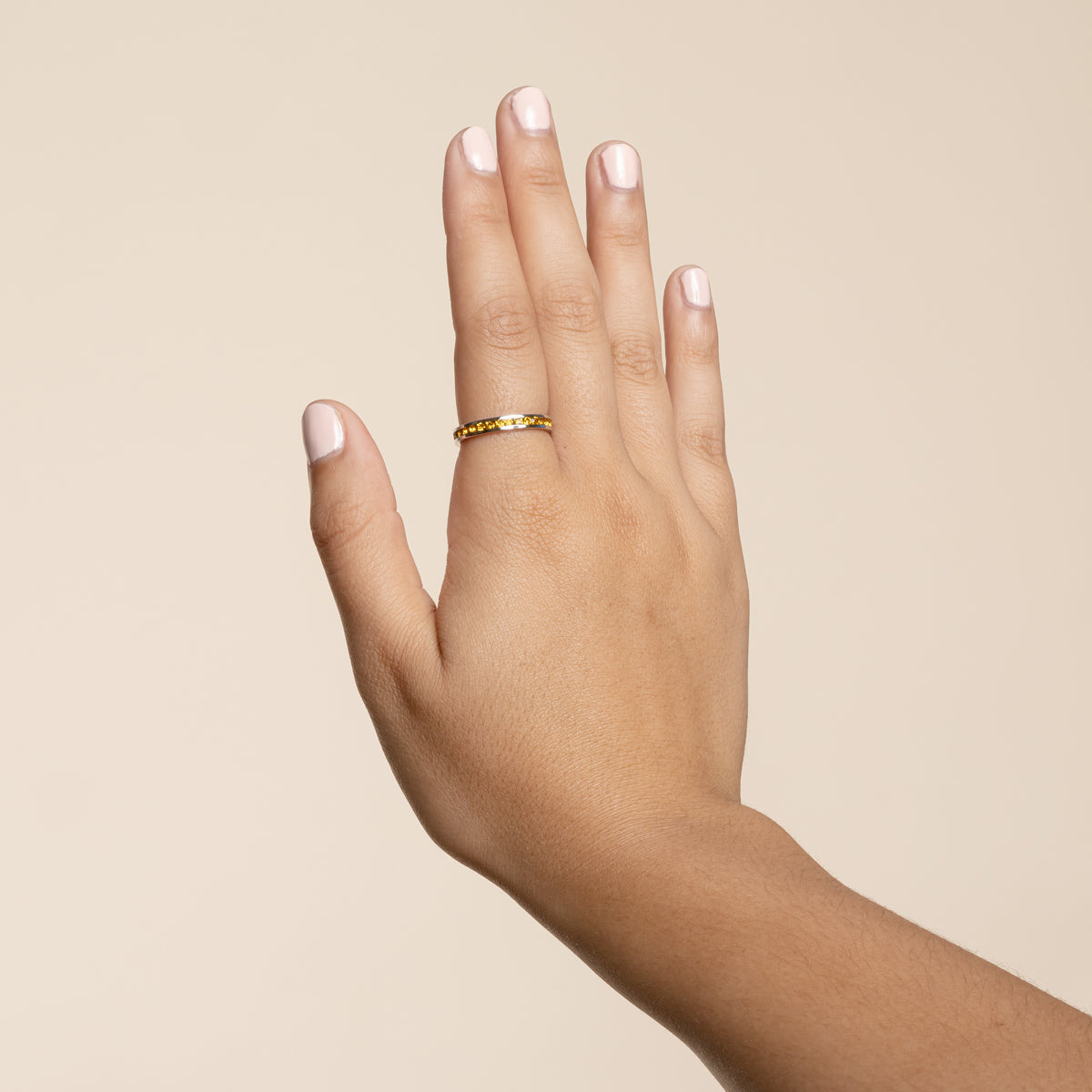 Tessa Topaz Crystal Eternity Band