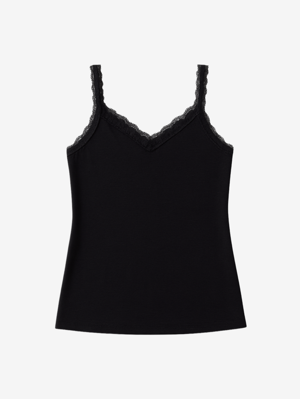 Ginger Lace Trim Cami with Moisture-Wicking Fabric