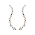 14K Yellow Gold 1.00 Cttw Round-Cut Diamond Graduated Journey Stud Earrings (I-J Color, I2-I3 Clarity)