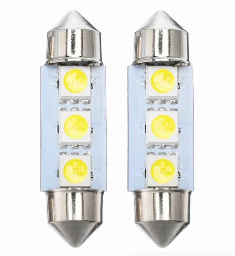 14Pcs T10 36mm LED Interior Car Accessories Kit Map Dome License Plate Lights