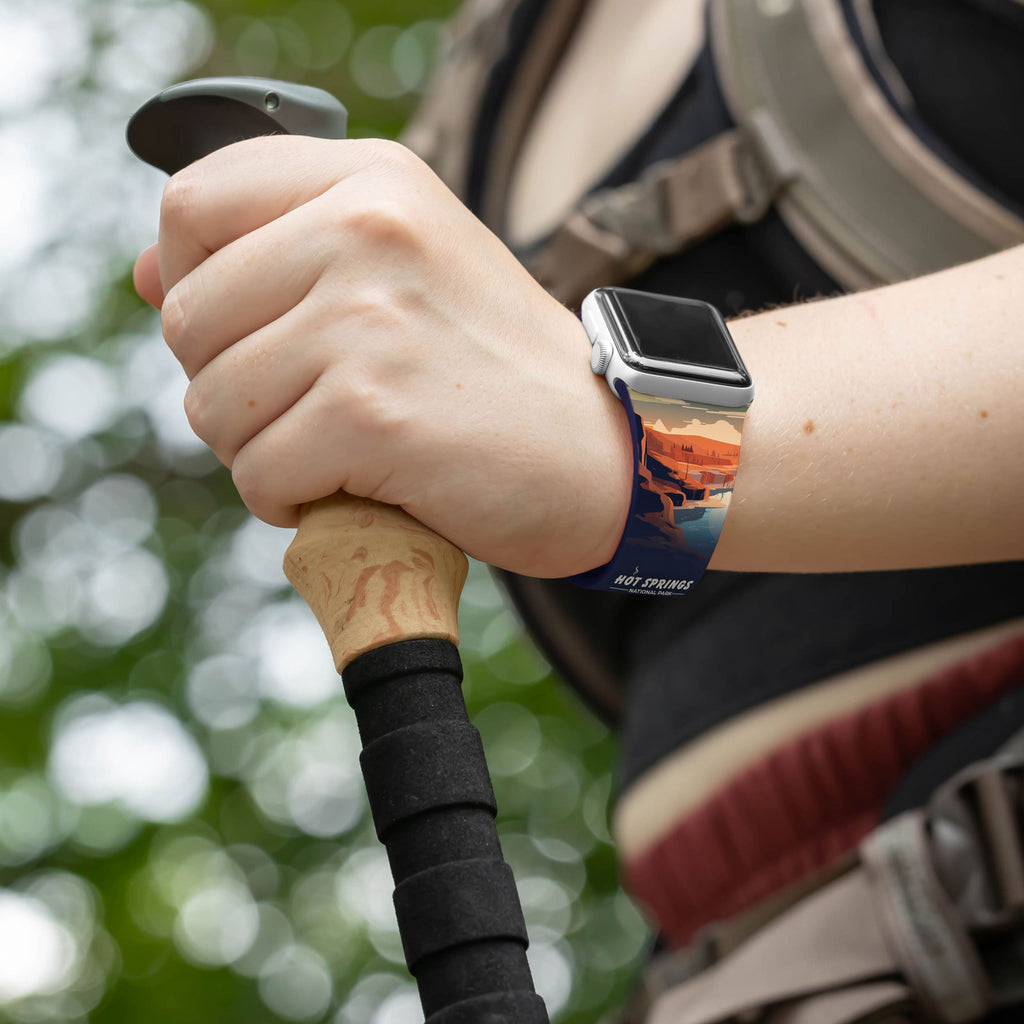 National Parks Hot Springs HD Apple Watch Band