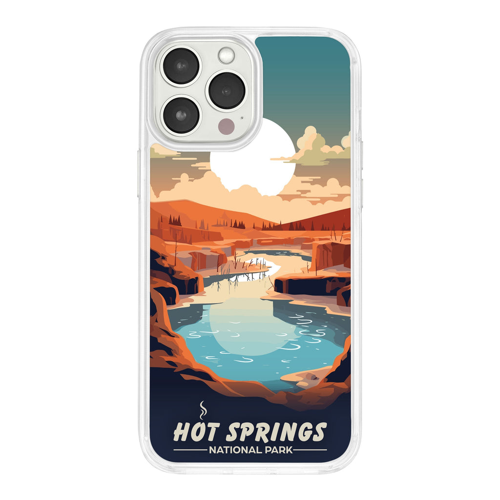 National Parks Hot Springs HD Apple iPhone 11 Series Phone Case