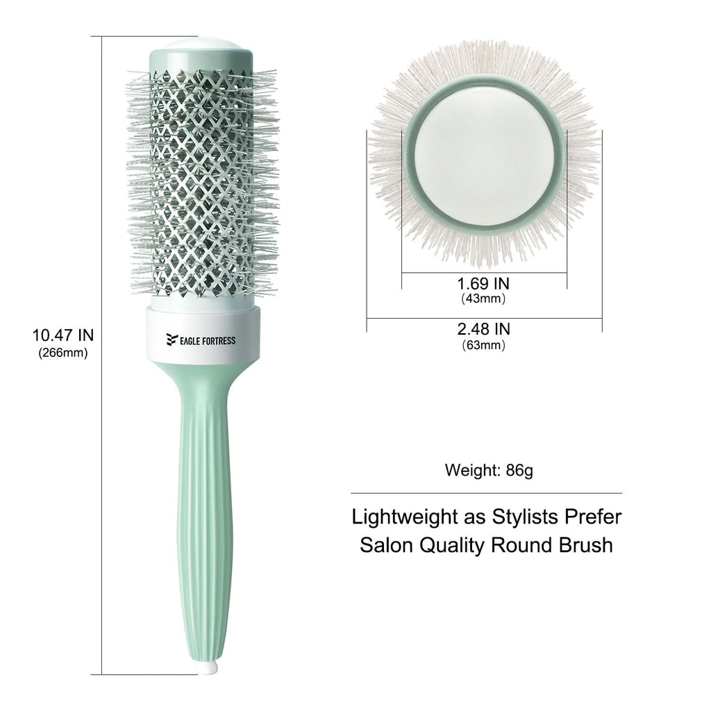 Professional Round Hair Brush 1.69in for Salon Quality Blowouts
