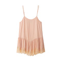 Women Clothing Summer Lace Stitching Silk Satin Textured Dress