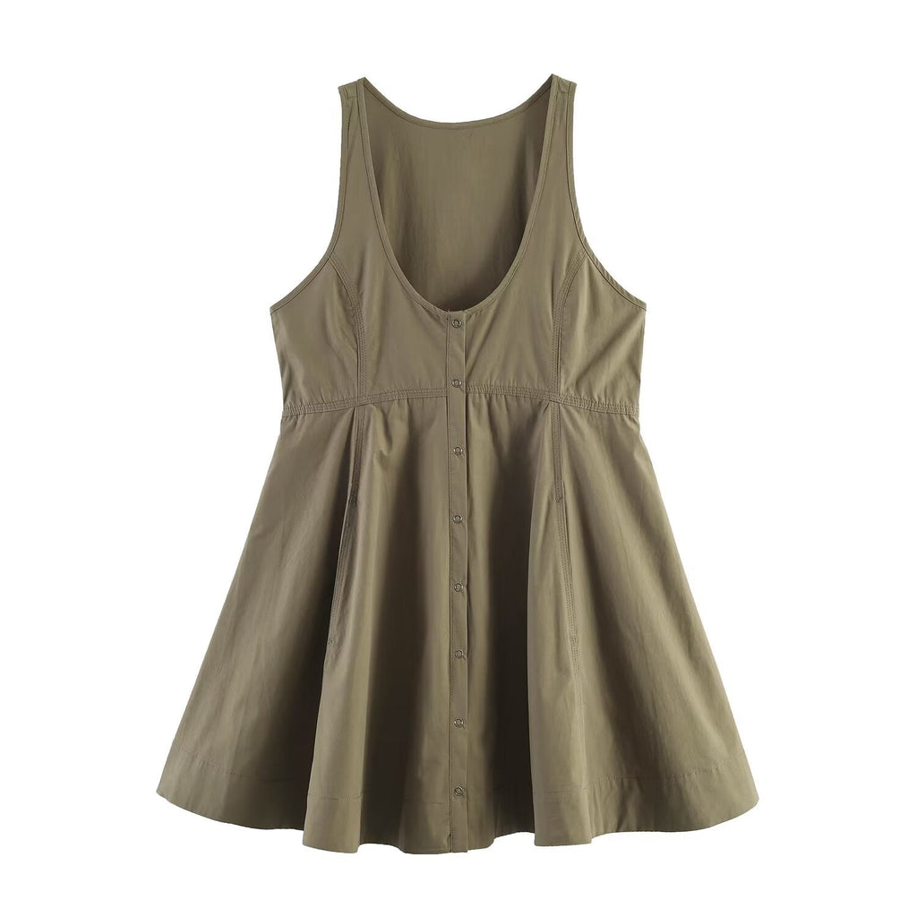 Women Clothing Summer Loose Wear Comfortable Slimming Vest Dress