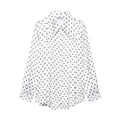 Women Clothing Summer Elegant Polka Dot Printed Top Polka Dot Printed Trousers
