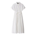 Women Wear Classic Collection Hollow Out Cutout Out Embroidered Dress