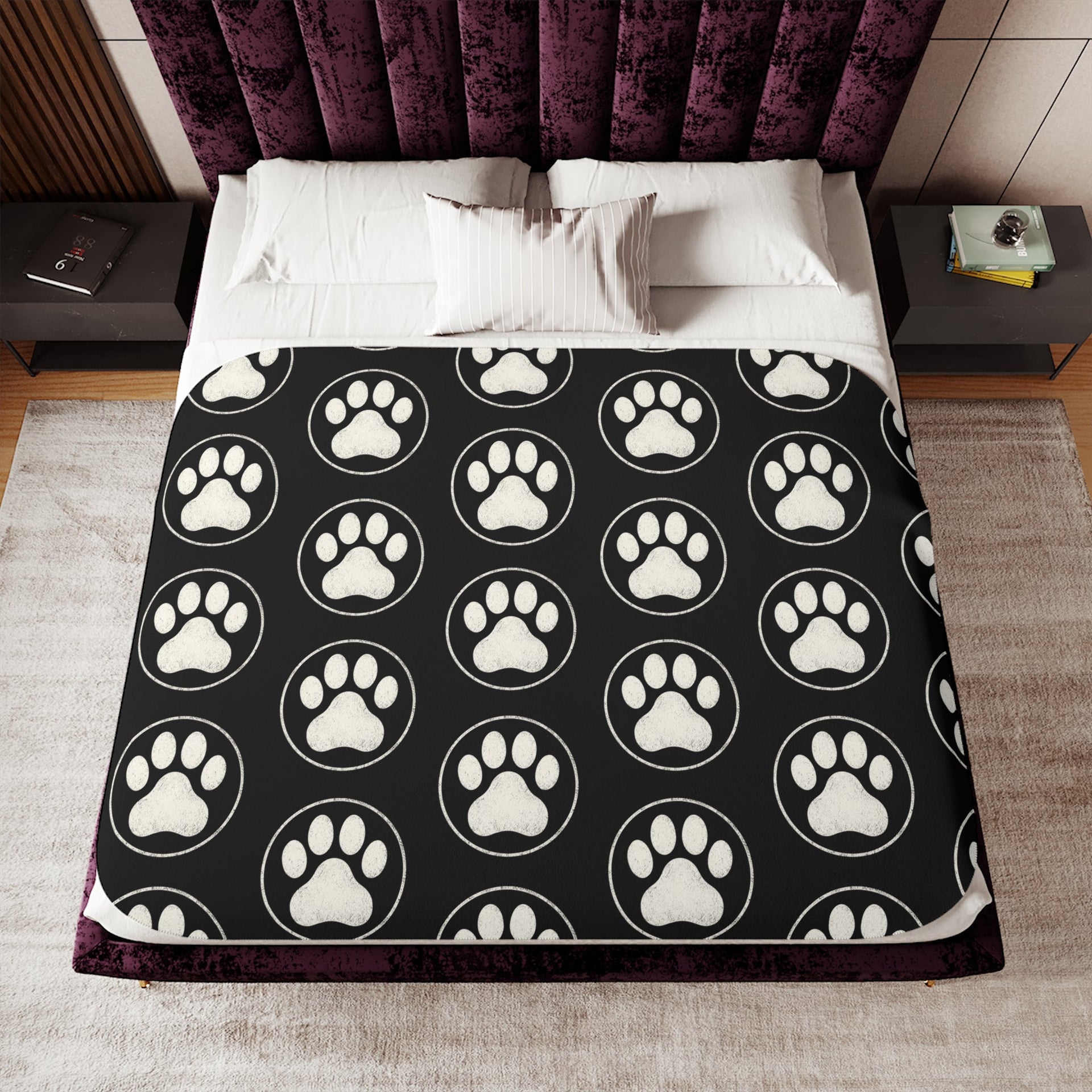 Cozy Sherpa Paw Blanket (3 sizes)