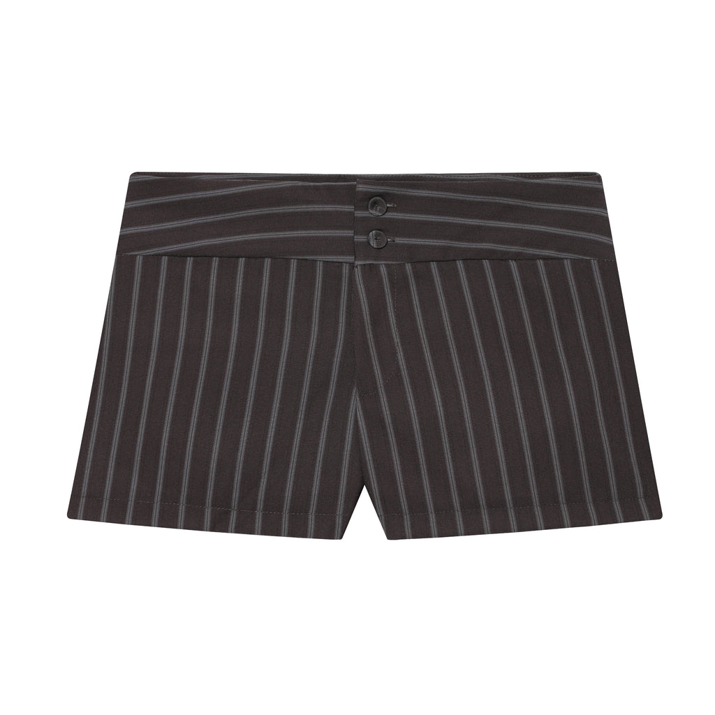 Spring Fashionable All Match Thin Striped Waist Shorts